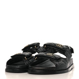 Chanel - Grained Calfskin Velcro Dad Sandals