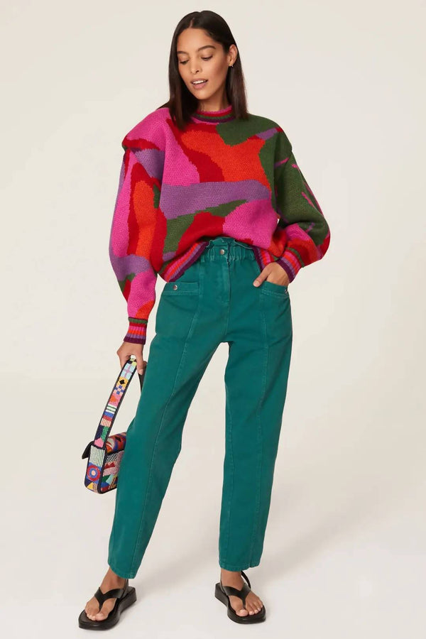 Farm Rio - Abstract Multicolor Sweater