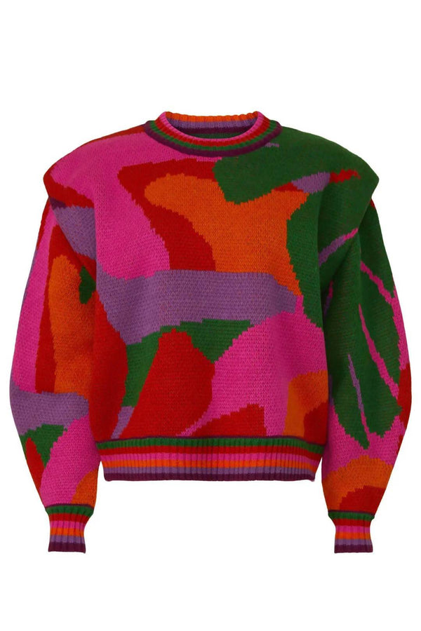 Farm Rio - Abstract Multicolor Sweater