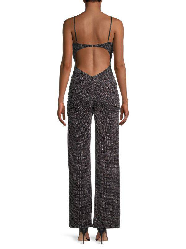 For Love & Lemons - Margaux Cutout Glitter Jumpsuit