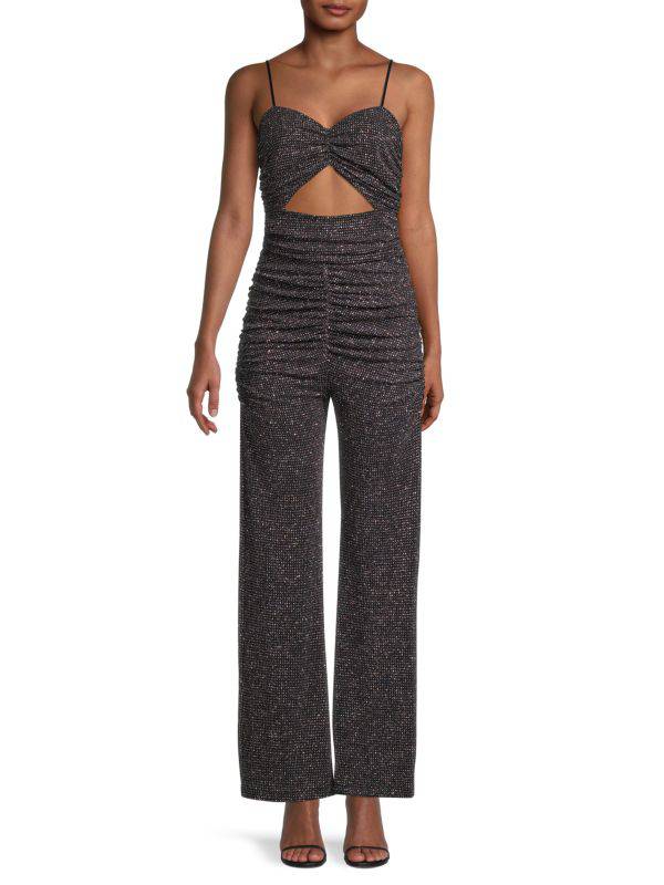 For Love & Lemons - Margaux Cutout Glitter Jumpsuit