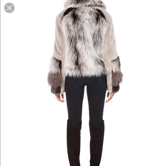 INTERMIX - Multicolored Faux Fur Coat