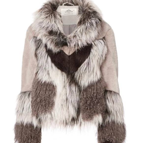 INTERMIX - Multicolored Faux Fur Coat