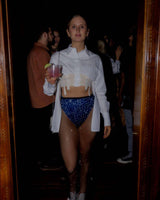 Jacquemus - Cinta Deconstructed Open-Back Crop Shirt