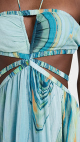 Shailene Marble Printed Cover Ups Laurel