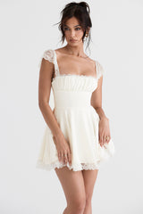 House of CB - KAIA IVORY A-LINE MINI DRESS