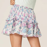 LOVESHACKFANCY - Ignacia Ruffled Floral Mini Skirt