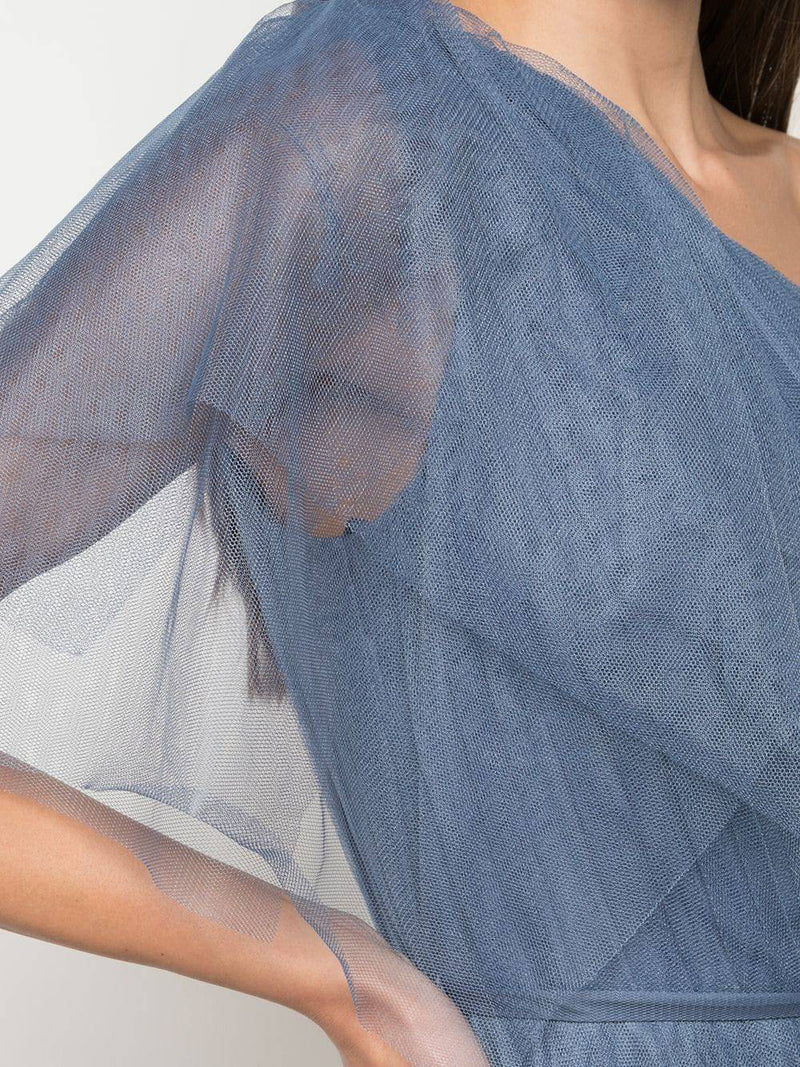 Marchesa Notte - One Shoulder Handkerchief Bridesmaid Dress