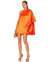 Michael Costello - Barbara Mini Dress In Orange