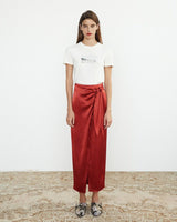 Nanushka - Aries Satin Wrap Skirt