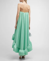 ALEXIS - Alfi Strapless High-Low Ruffle-Hem Dress