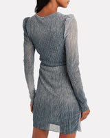 PATBO - Ombré Lurex Wrap Mini Dress