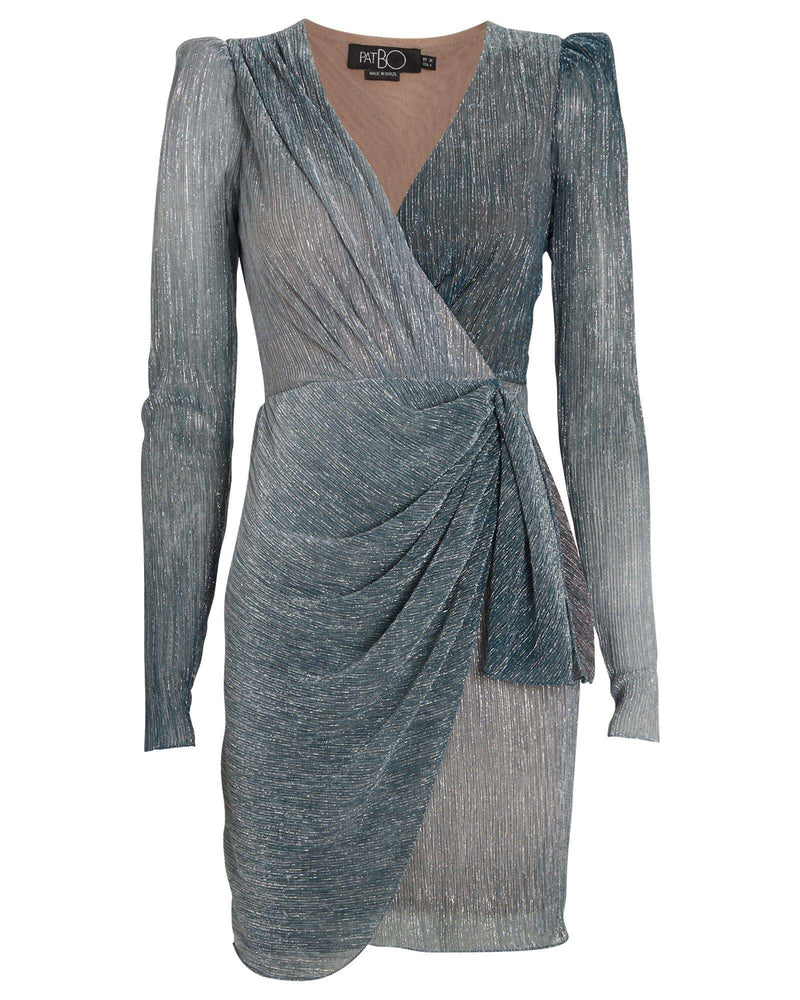 PATBO - Ombré Lurex Wrap Mini Dress