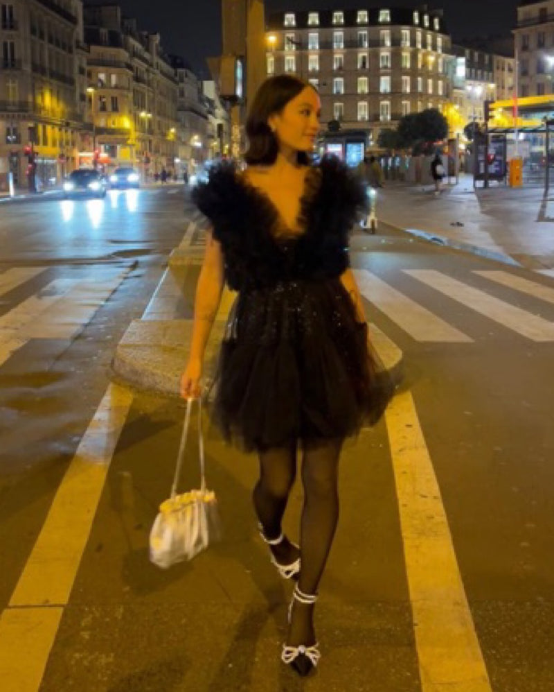 Kika - Tulle Layred Sequin Dress