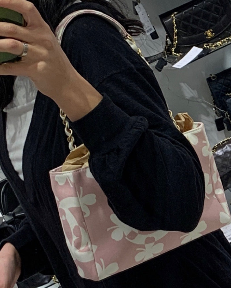 Chanel - Clover-Print Shoulder Bag