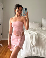 Glassons - Frilly Baby Pink Skirt Set