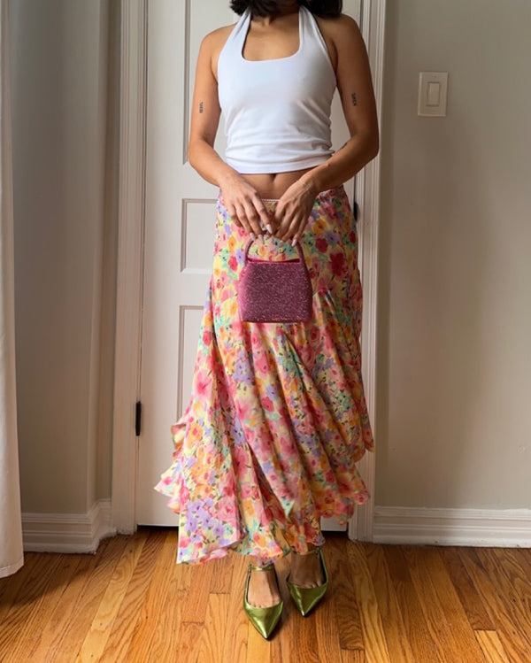 Newsworthy - Floral Midi Skirt