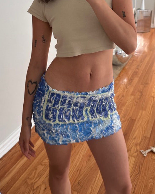 Diesel - O-Kippen Mini Skirt - Blue