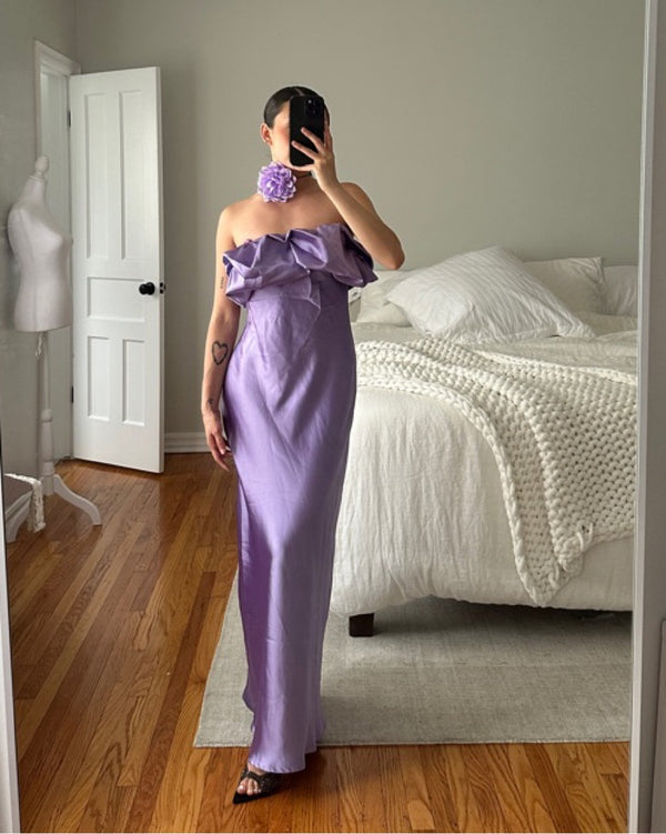 Dynamite Clothing - Purple Satin Dress