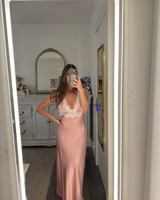 Lovers and Friends - Jordan Midi Dress in Baby Pink