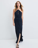 Veronica Beard - Women's Blue Reze Chain-link Halter Dress