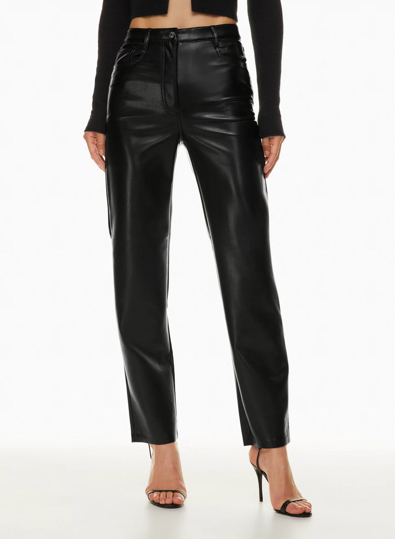 Le Fou Wilfred + Super high-rise faux leather pants