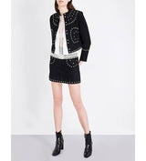 Sandro - Embellished Suede Jacket