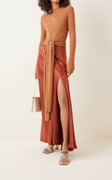 Significant Other - Aura High-Rise Satin Skirt