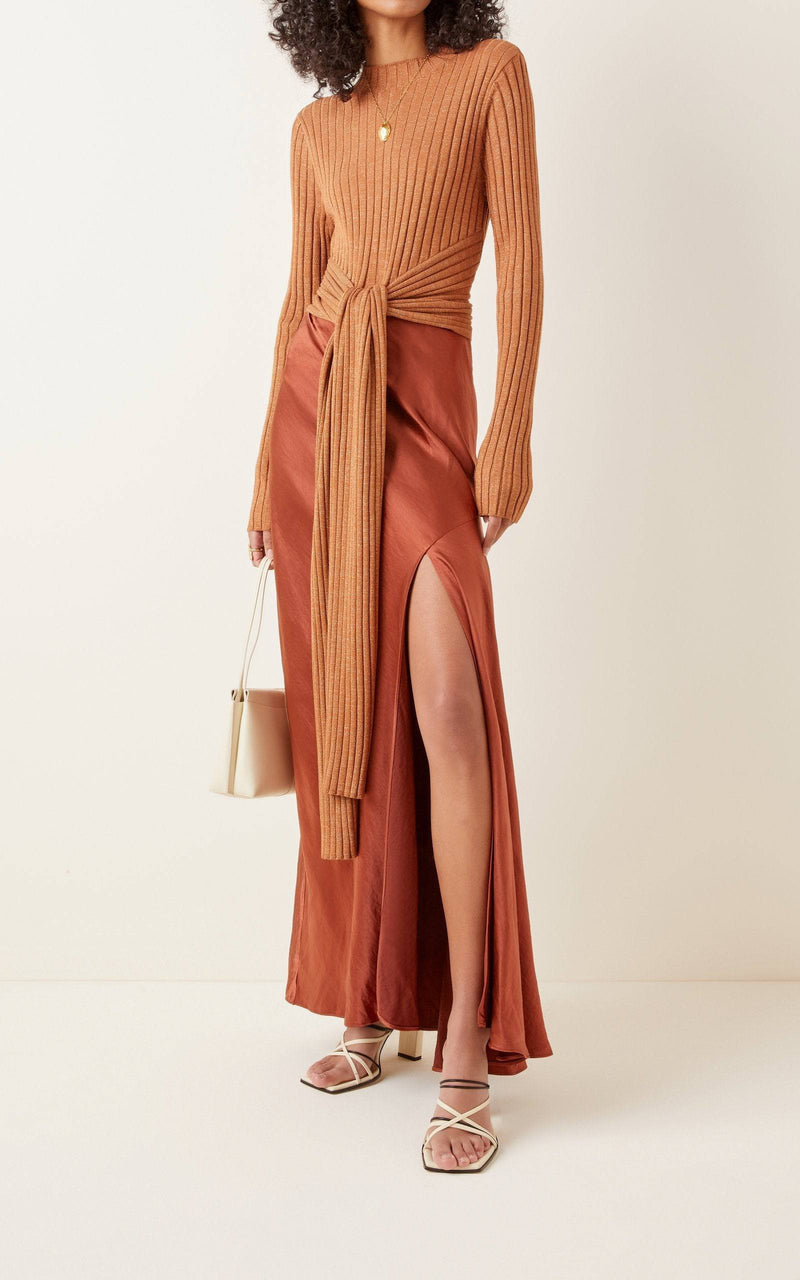 Significant Other - Aura High-Rise Satin Skirt