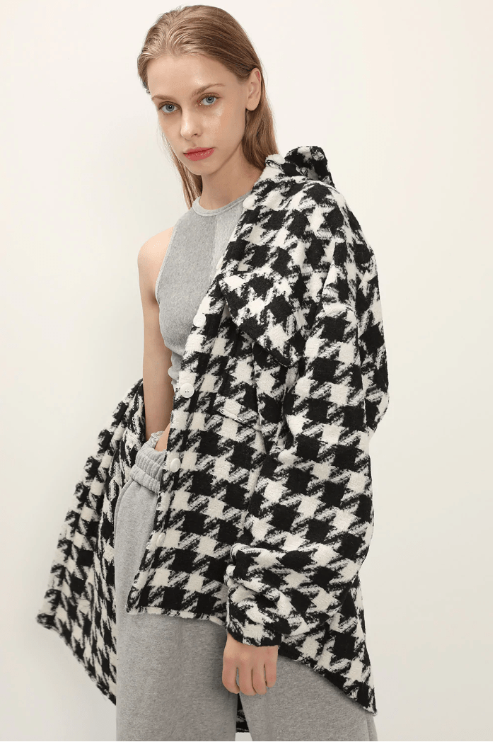 Storets - Hannah Houndstooth Shirt Jacket