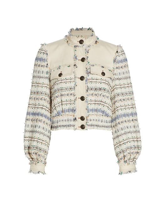 Veronica Beard - Darren Cropped Tweed Jacket