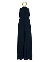 Veronica Beard - Women's Blue Reze Chain-link Halter Dress