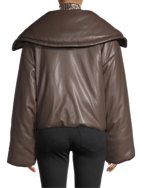 Nanushka -Jamie Cropped Puffer Jacket