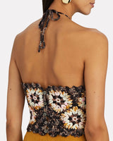 SEA -Safa Crocheted Wool-blend Halter Top In Multi