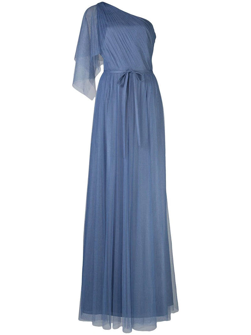 Marchesa Notte -One Shoulder Handkerchief Bridesmaid Dress