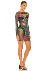 Kim Shui -Multi Tie Mesh Dress