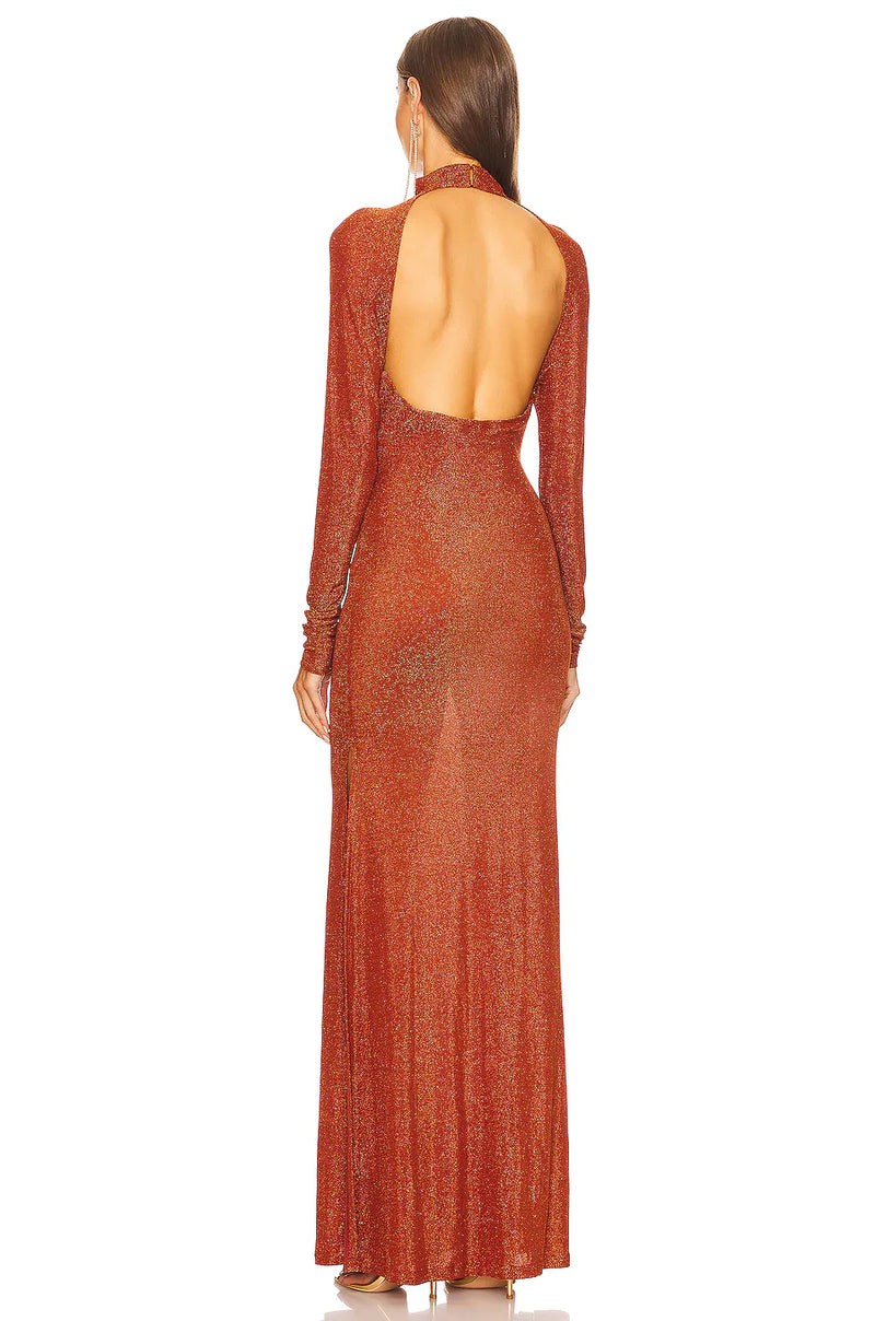 Kim Shui -Glitter Wrap Dress
