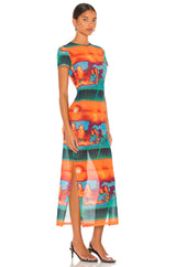 Miaou -Multicolor Billie Maxi Dress In Thermal