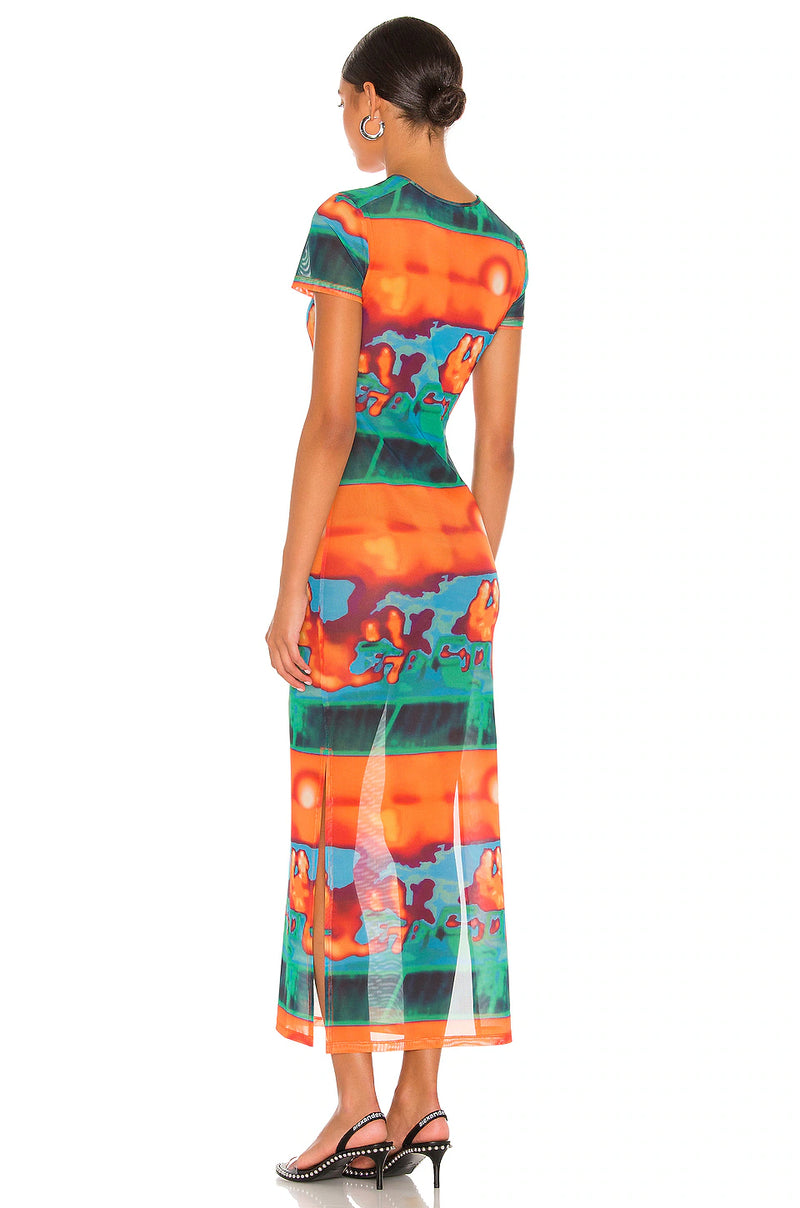 Miaou -Multicolor Billie Maxi Dress In Thermal