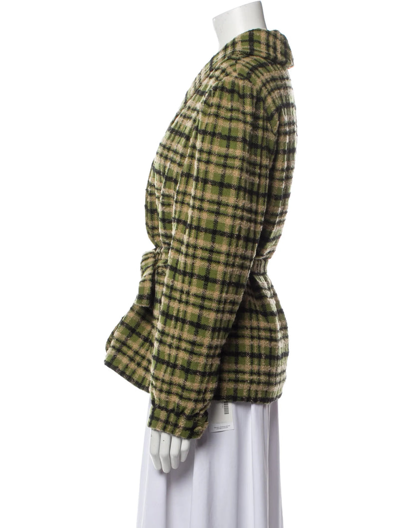 ROUJE -Plaid Print Coat