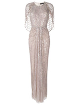 Jenny Packham -Beaded-Sequin Embellished Gown