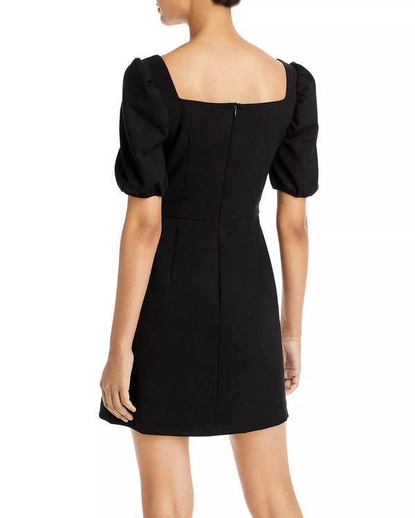 French Connection -Berina Short Sleeve Mini Dress in Black