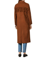 Sandro -Hazeen Fringed Double-Breasted Coat