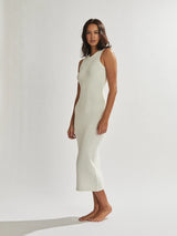 One Mile -Hunter Dress in White