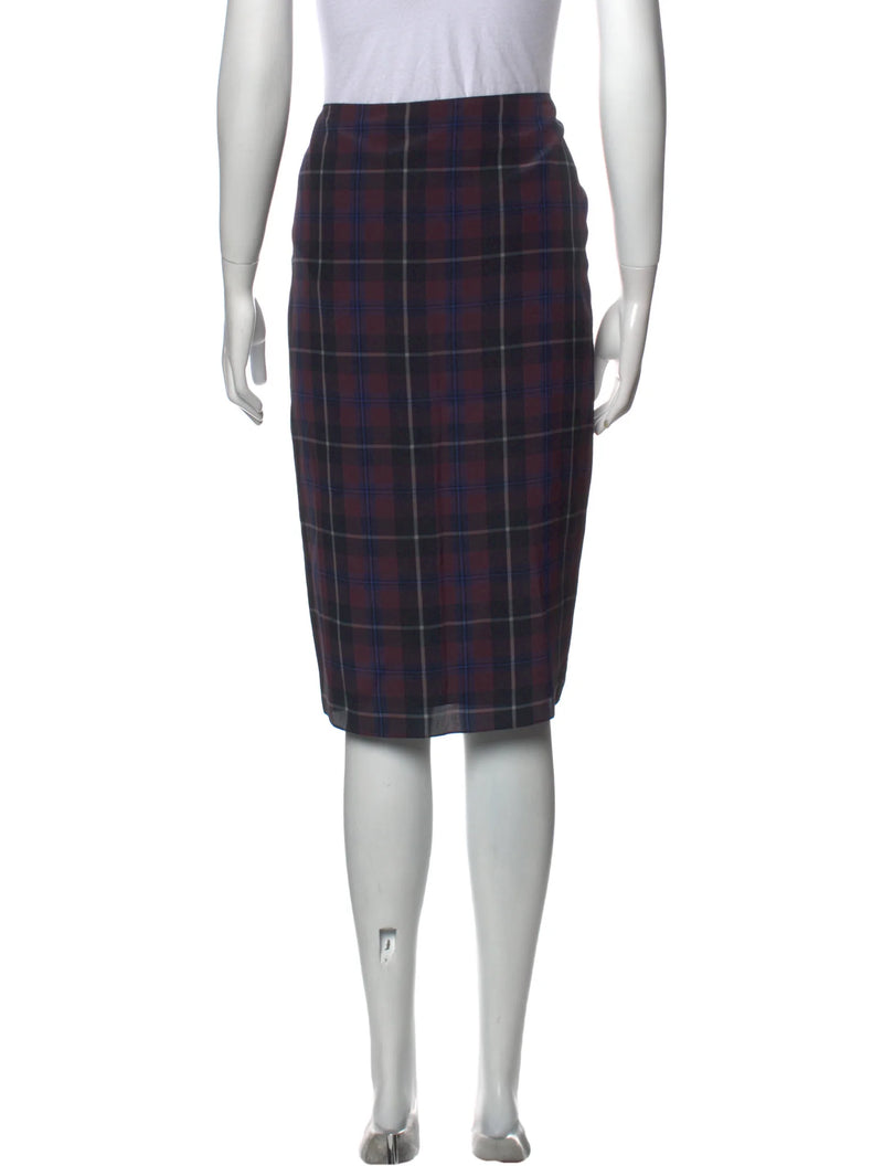 Silk Knee Length Skirt - joinleora