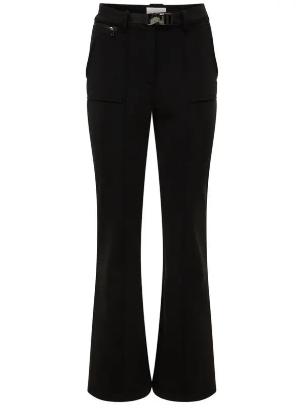 Erin Snow -Zola Belted Bootcut Ski Pants in Black